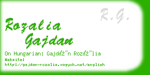 rozalia gajdan business card